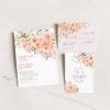 Peach Floral Wedding Invitation Suite Template Printable | Soft Pink Botanical RSVP Card Set | Watercolor Garden Rose Marriage Invite Peach Floral Wedding Invitation Suite Template Printable | Soft Pink Botanical RSVP Card Set | Watercolor Garden Rose Marriage Invite