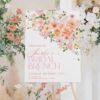 Pink Peach Floral Bridal Brunch Welcome Sign Template Printable | Watercolor Spring Flower Bridal Shower Board | Editable Blush Pink Entrance Poster Pink Peach Floral Bridal Brunch Welcome Sign Template Printable | Watercolor Spring Flower Bridal Shower Board | Editable Blush Pink Entrance Poster