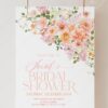 Spring Garden Floral Bridal Shower Welcome Sign Template | Printable Peach Watercolor Flower Entrance Board | Editable Large Wedding Party Poster Spring Garden Floral Bridal Shower Welcome Sign Template | Printable Peach Watercolor Flower Entrance Board | Editable Large Wedding Party Poster