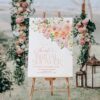Spring Garden Floral Bridal Shower Welcome Sign Template | Printable Peach Watercolor Flower Entrance Board | Editable Large Wedding Party Poster Spring Garden Floral Bridal Shower Welcome Sign Template | Printable Peach Watercolor Flower Entrance Board | Editable Large Wedding Party Poster