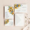 Dusty Blue Sunflower Wedding Invitation Suite Template Printable | Rustic Yellow Floral RSVP Stationery | Summer Country Wedding Invite Set Dusty Blue Sunflower Wedding Invitation Suite Template Printable | Rustic Yellow Floral RSVP Stationery | Summer Country Wedding Invite Set