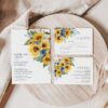 Dusty Blue Sunflower Wedding Invitation Suite Template Printable | Rustic Yellow Floral RSVP Stationery | Summer Country Wedding Invite Set Dusty Blue Sunflower Wedding Invitation Suite Template Printable | Rustic Yellow Floral RSVP Stationery | Summer Country Wedding Invite Set