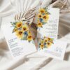 Dusty Blue Sunflower Wedding Invitation Suite Template Printable | Rustic Yellow Floral RSVP Stationery | Summer Country Wedding Invite Set Dusty Blue Sunflower Wedding Invitation Suite Template Printable | Rustic Yellow Floral RSVP Stationery | Summer Country Wedding Invite Set