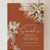 Terracotta Western Boho Bridal Shower Welcome Sign Template | Printable Cowgirl Boot Pampas Grass Board | Editable Vertical Entrance Display Terracotta Western Boho Bridal Shower Welcome Sign Template | Printable Cowgirl Boot Pampas Grass Board | Editable Vertical Entrance Display