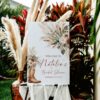Western Boho Country Botanical Bridal Shower Welcome Sign Template | Printable Cowgirl Boot White Dried Rose Pampas Grass Board | Editable White Vertical Entrance Display Western Boho Country Botanical Bridal Shower Welcome Sign Template | Printable Cowgirl Boot White Dried Rose Pampas Grass Board | Editable White Vertical Entrance Display