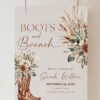 Rustic Western Boots and Brunch Neutral Bridal Shower Welcome Sign Template | Printable Cowgirl Boot Dried Floral Pampas Grass Board | Editable Beige Vertical Entrance Display Rustic Western Boots and Brunch Neutral Bridal Shower Welcome Sign Template | Printable Cowgirl Boot Dried Floral Pampas Grass Board | Editable Beige Vertical Entrance Display