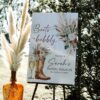 Boots and Bubbly Country Bachelorette Bridal Shower Welcome Sign Template | Printable Cowgirl Boot Champagne Glass Pampas Grass Board | Editable White Vertical Entrance Display Boots and Bubbly Country Bachelorette Bridal Shower Welcome Sign Template | Printable Cowgirl Boot Champagne Glass Pampas Grass Board | Editable White Vertical Entrance Display