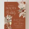 Boots and Bubbly Terracotta Western Bridal Shower Welcome Sign Template | Printable Cowgirl Boot Champagne Glass Pampas Grass Board | Editable Terracotta Vertical Entrance Display Boots and Bubbly Terracotta Western Bridal Shower Welcome Sign Template | Printable Cowgirl Boot Champagne Glass Pampas Grass Board | Editable Terracotta Vertical Entrance Display