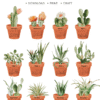 Cactus Succulent Pot Watercolor Desk Calendar Printable | Terracotta Houseplant Monthly Cards Calendar 2027 2028 Cactus Succulent Pot Watercolor Desk Calendar Printable | Terracotta Houseplant Monthly Cards Calendar 2027 2028
