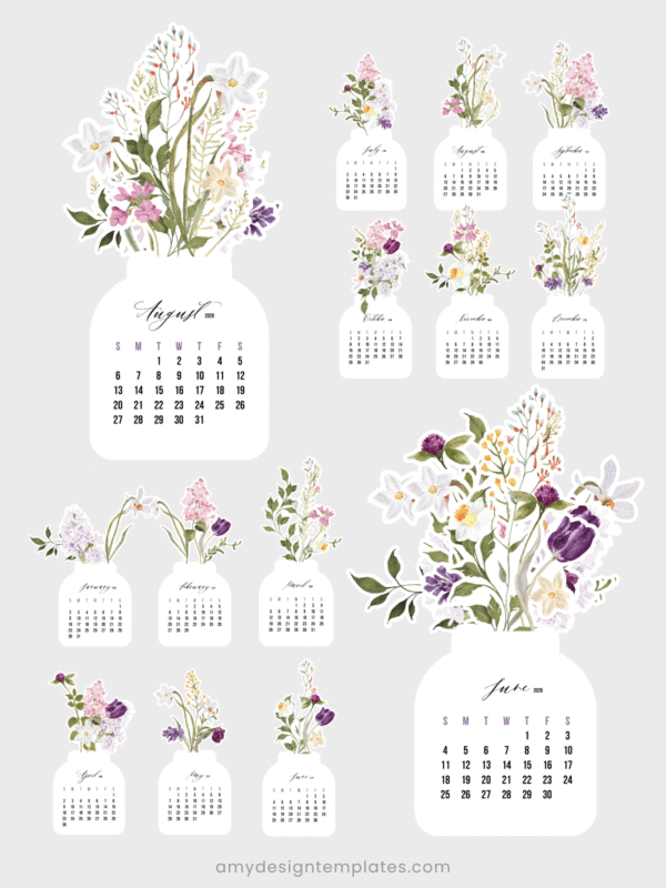 Lilac Narcissus Watercolor Jar Desk Calendar Monthly Cards Printable | Vintage Botanical Monthly Cards Printable Calendar 2027 208 | Vase Aesthetic Office Decor Lilac Narcissus Watercolor Jar Desk Calendar Monthly Cards Printable | Vintage Botanical Monthly Cards Printable Calendar 2027 2028 | Vase Aesthetic Office Decor