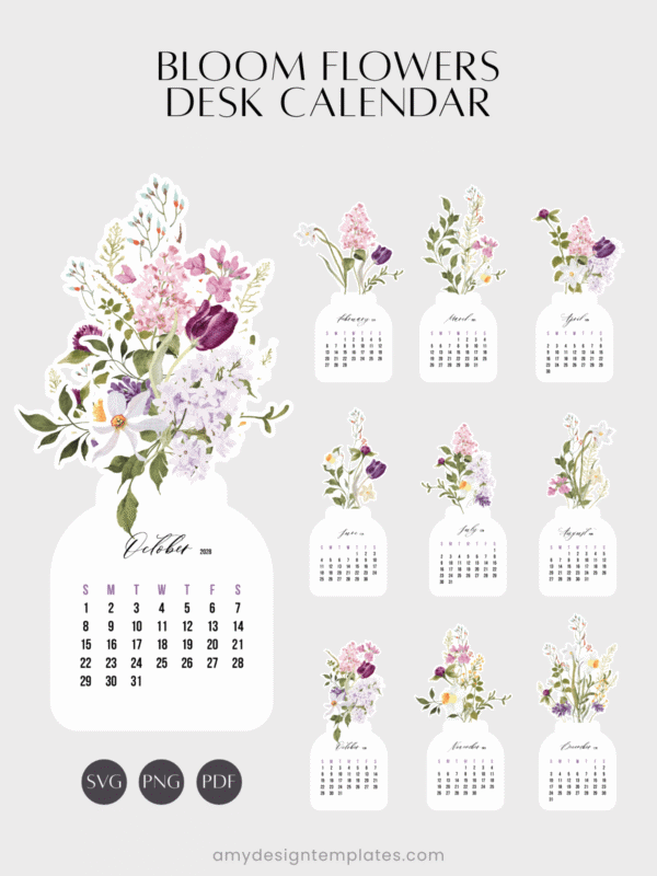 Lilac Narcissus Watercolor Jar Desk Calendar Monthly Cards Printable | Vintage Botanical Monthly Cards Printable Calendar 2027 208 | Vase Aesthetic Office Decor Lilac Narcissus Watercolor Jar Desk Calendar Monthly Cards Printable | Vintage Botanical Monthly Cards Printable Calendar 2027 2028 | Vase Aesthetic Office Decor