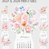 Sweet Watercolor Flowers DIY Desk Calendar Printable | Botanical Monthly Cards 2027 2028 | Desk Planner Paper Craft Calendar Sweet Watercolor Flowers DIY Desk Calendar Printable | Botanical Monthly Cards 2027 2028 | Desk Planner Paper Craft Calendar