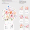 Sweet Watercolor Flowers DIY Desk Calendar Printable | Botanical Monthly Cards 2027 2028 | Desk Planner Paper Craft Calendar Sweet Watercolor Flowers DIY Desk Calendar Printable | Botanical Monthly Cards 2027 2028 | Desk Planner Paper Craft Calendar