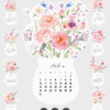 Sweet Watercolor Flowers DIY Desk Calendar Printable | Botanical Monthly Cards 2027 2028 | Desk Planner Paper Craft Calendar Sweet Watercolor Flowers DIY Desk Calendar Printable | Botanical Monthly Cards 2027 2028 | Desk Planner Paper Craft Calendar