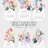 Watercolor Hibiscus Desk Calendar Printable Monthly Planner DIY | Tropical Botanical Monthly Desk Decor 2027 2028 Calendar Watercolor Hibiscus Desk Calendar Printable Monthly Planner DIY | Tropical Botanical Monthly Desk Decor 2027 2028 Calendar
