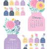 Pastel Peony Dahlia Jar Desk Calendar Monthly Printable Card | Floral Bouquet Monthly Calendar 2027 2028 | Retro Glass Jar Aesthetic Office Decor Pastel Peony Dahlia Jar Desk Calendar Monthly Printable Card | Floral Bouquet Monthly Calendar 2027 2028 | Retro Glass Jar Aesthetic Office Decor