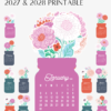 Floral Mason Jar Desk Calendar Monthly Printable Digital Download | Floral Bouquet Planner Monthly Cards 2027 2028 | Retro Glass Jar Aesthetic Office Decor Floral Mason Jar Desk Calendar Monthly Printable Digital Download | Floral Bouquet Planner Monthly Cards 2027 2028 | Retro Glass Jar Aesthetic Office Decor