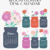Floral Mason Jar Desk Calendar Monthly Printable Digital Download | Floral Bouquet Planner Monthly Cards 2027 2028 | Retro Glass Jar Aesthetic Office Decor Floral Mason Jar Desk Calendar Monthly Printable Digital Download | Floral Bouquet Planner Monthly Cards 2027 2028 | Retro Glass Jar Aesthetic Office Decor