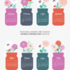Floral Mason Jar Desk Calendar Monthly Printable Digital Download | Floral Bouquet Planner Monthly Cards 2027 2028 | Retro Glass Jar Aesthetic Office Decor Floral Mason Jar Desk Calendar Monthly Printable Digital Download | Floral Bouquet Planner Monthly Cards 2027 2028 | Retro Glass Jar Aesthetic Office Decor