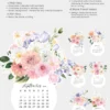 Pastel Dahlia Peony Vase Desk Calendar Planner Printable | Spring Floral Bouquet Monthly Cards 2027 2028 | Aesthetic Desk Accessories Pastel Dahlia Peony Vase Desk Calendar Planner Printable | Spring Floral Bouquet Monthly Cards 2027 2028 | Aesthetic Desk Accessories