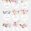 Pastel Dahlia Peony Vase Desk Calendar Planner Printable | Spring Floral Bouquet Monthly Cards 2027 2028 | Aesthetic Desk Accessories Pastel Dahlia Peony Vase Desk Calendar Planner Printable | Spring Floral Bouquet Monthly Cards 2027 2028 | Aesthetic Desk Accessories