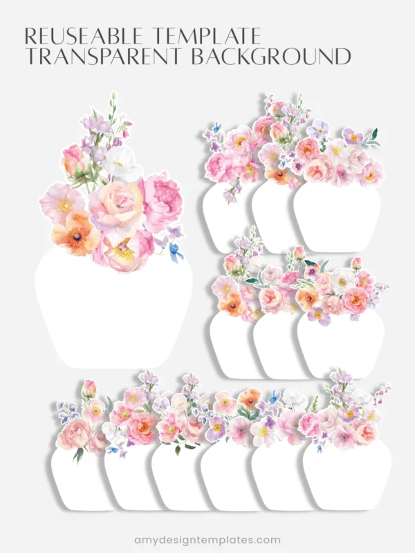 Watercolor Pink Flowers Vase Desk Calendar Digital Download | Romantic Floral Monthly Cards Printable 2027 2028 Watercolor Pink Flowers Vase Desk Calendar Digital Download | Romantic Floral Monthly Cards Printable 2027 2028