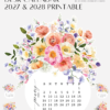 Bright Bouquet Floral Vase Desk Calendar Monthly Planner Printable | 2027 2028 Desk Calendar Decor Accessories Bright Bouquet Floral Vase Desk Calendar Monthly Planner Printable | 2027 2028 Desk Calendar Decor Accessories