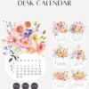 Bright Bouquet Floral Vase Desk Calendar Monthly Planner Printable | 2027 2028 Desk Calendar Decor Accessories Bright Bouquet Floral Vase Desk Calendar Monthly Planner Printable | 2027 2028 Desk Calendar Decor Accessories