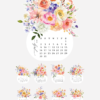 Bright Bouquet Floral Vase Desk Calendar Monthly Planner Printable | 2027 2028 Desk Calendar Decor Accessories Bright Bouquet Floral Vase Desk Calendar Monthly Planner Printable | 2027 2028 Desk Calendar Decor Accessories