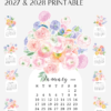 Pastel Ranunculus Vase Desk Calendar Monthly Printable | 2027 2028 Monthly Cards Digital Download | Soft Floral Bouquet Pastel Ranunculus Vase Desk Calendar Monthly Printable | 2027 2028 Monthly Cards Digital Download | Soft Floral Bouquet