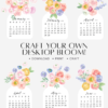 Pastel Ranunculus Vase Desk Calendar Monthly Printable | 2027 2028 Monthly Cards Digital Download | Soft Floral Bouquet Pastel Ranunculus Vase Desk Calendar Monthly Printable | 2027 2028 Monthly Cards Digital Download | Soft Floral Bouquet