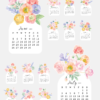 Pastel Ranunculus Vase Desk Calendar Monthly Printable | 2027 2028 Monthly Cards Digital Download | Soft Floral Bouquet Pastel Ranunculus Vase Desk Calendar Monthly Printable | 2027 2028 Monthly Cards Digital Download | Soft Floral Bouquet