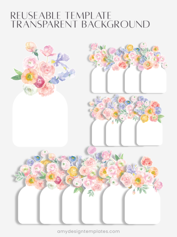 Pastel Ranunculus Vase Desk Calendar Monthly Printable | 2027 2028 Monthly Cards Digital Download | Soft Floral Bouquet Pastel Ranunculus Vase Desk Calendar Monthly Printable | 2027 2028 Monthly Cards Digital Download | Soft Floral Bouquet