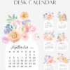 Pastel Ranunculus Vase Desk Calendar Monthly Printable | 2027 2028 Monthly Cards Digital Download | Soft Floral Bouquet Pastel Ranunculus Vase Desk Calendar Monthly Printable | 2027 2028 Monthly Cards Digital Download | Soft Floral Bouquet