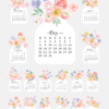 Pastel Ranunculus Vase Desk Calendar Monthly Printable | 2027 2028 Monthly Cards Digital Download | Soft Floral Bouquet Pastel Ranunculus Vase Desk Calendar Monthly Printable | 2027 2028 Monthly Cards Digital Download | Soft Floral Bouquet