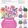 Colorful Botanical Floral Vase Desk Calendar Planner Monthly Printable | Abstract Flowers Bouquet Monthly Calendar Cards Colorful Botanical Floral Vase Desk Calendar Planner Monthly Printable | Abstract Flowers Bouquet Monthly Calendar Cards