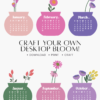 Colorful Botanical Floral Vase Desk Calendar Planner Monthly Printable | Abstract Flowers Bouquet Monthly Calendar Cards Colorful Botanical Floral Vase Desk Calendar Planner Monthly Printable | Abstract Flowers Bouquet Monthly Calendar Cards