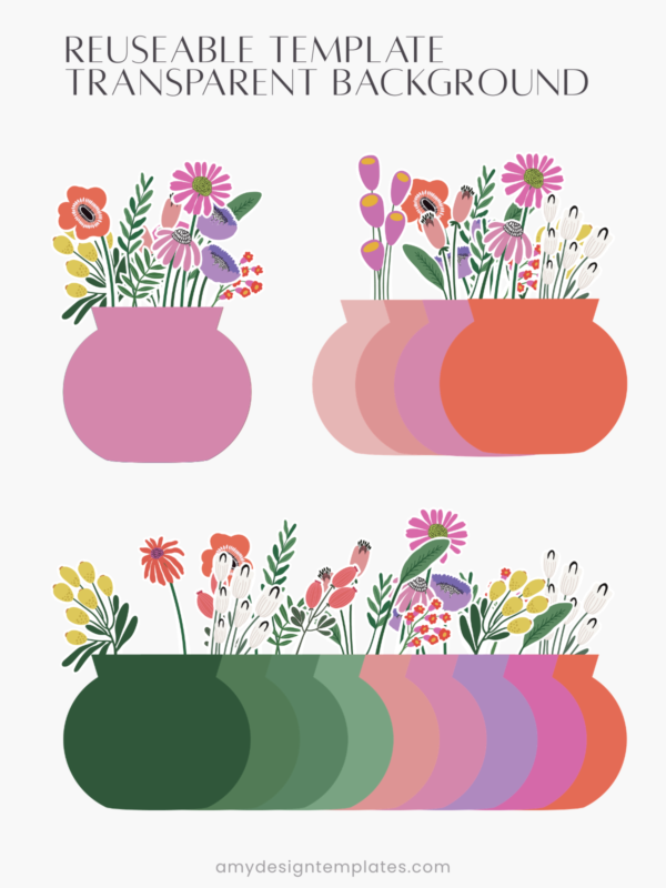 Colorful Botanical Floral Vase Desk Calendar Planner Monthly Printable | Abstract Flowers Bouquet Monthly Calendar Cards Colorful Botanical Floral Vase Desk Calendar Planner Monthly Printable | Abstract Flowers Bouquet Monthly Calendar Cards