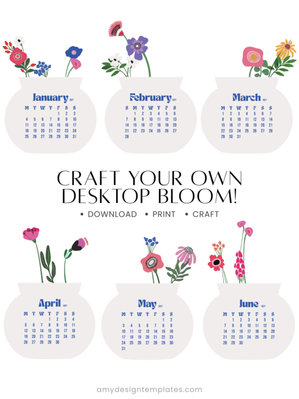 Minimalist Floral Vase Desk Calendar Printable PNG PDF | Flowers Bouquet Calendar Monthly Cards 2027 2028 | Office Decor Stationery Set Minimalist Floral Vase Desk Calendar Printable PNG PDF | Flowers Bouquet Calendar Monthly Cards 2027 2028 | Office Decor Stationery Set