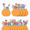 Printable Floral Vase Desk Monthly Calendar | Vibrant Orange Flower Bouquet Calendar 2027 2028 | Desktop Bloom Set PNG PDF SVG Printable Floral Vase Desk Monthly Calendar | Vibrant Orange Flower Bouquet Calendar 2027 2028 | Desktop Bloom Set PNG PDF SVG
