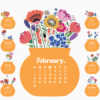 Printable Floral Vase Desk Monthly Calendar | Vibrant Orange Flower Bouquet Calendar 2027 2028 | Desktop Bloom Set PNG PDF SVG Printable Floral Vase Desk Monthly Calendar | Vibrant Orange Flower Bouquet Calendar 2027 2028 | Desktop Bloom Set PNG PDF SVG