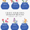 Floral Vase Desk Calendar Cut File PNG PDF SVG | Printable Flower Bouquet Monthly Calendar Template | Royal Blue Desktop Bloom Craft Planner Floral Vase Desk Calendar Cut File PNG PDF SVG | Printable Flower Bouquet Monthly Calendar Template | Royal Blue Desktop Bloom Craft Planner