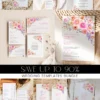 Spring Bloom Floral Wedding Invitation Template Bundle | 50+ Editable Colorful Wedding Stationery Templates Spring Bloom Floral Wedding Invitation Template Bundle | Editable Colorful Watercolor Flower Wedding Suite Printable