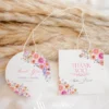Spring Bloom Floral Wedding Invitation Template Bundle | 50+ Editable Colorful Wedding Stationery Templates Spring Bloom Floral Wedding Shower Favor Thank You Tags template