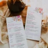 Spring Bloom Floral Wedding Invitation Template Bundle | 50+ Editable Colorful Wedding Stationery Templates Wedding Itinerary Weekend Spring Bloom Template