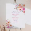 Spring Bloom Floral Wedding Invitation Template Bundle | 50+ Editable Colorful Wedding Stationery Templates Wedding Welcome Signage Spring Bloom Floral