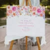 Spring Bloom Floral Wedding Invitation Template Bundle | 50+ Editable Colorful Wedding Stationery Templates Wedding Welcome Signage Spring Bloom Floral