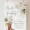 Boots and Bubbly Sage Green Cowgirl Bridal Shower Welcome Sign Template | Printable Country Boot Champagne Glass Pampas Grass Board | Editable White Vertical Entrance Display Boots and Bubbly Sage Green Cowgirl Bridal Shower Welcome Sign Template | Printable Country Boot Champagne Glass Pampas Grass Board | Editable White Vertical Entrance Display