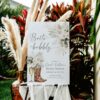 Boots and Bubbly Sage Green Cowgirl Bridal Shower Welcome Sign Template | Printable Country Boot Champagne Glass Pampas Grass Board | Editable White Vertical Entrance Display Boots and Bubbly Sage Green Cowgirl Bridal Shower Welcome Sign Template | Printable Country Boot Champagne Glass Pampas Grass Board | Editable White Vertical Entrance Display