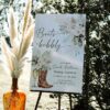 Boots and Bubbly Sage Green Cowgirl Bridal Shower Welcome Sign Template | Printable Country Boot Champagne Glass Pampas Grass Board | Editable White Vertical Entrance Display Boots and Bubbly Sage Green Cowgirl Bridal Shower Welcome Sign Template | Printable Country Boot Champagne Glass Pampas Grass Board | Editable White Vertical Entrance Display